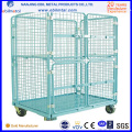 Popular Metal Roll Container / Foldable Metal Table Trolley